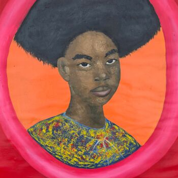 Schilderij getiteld "My Confidence 2" door Timothy Olaniyi, Origineel Kunstwerk, Acryl