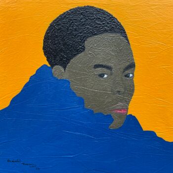 Schilderij getiteld "Mind Emancipation" door Timothy Olaniyi, Origineel Kunstwerk, Acryl