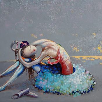 Painting titled "bailarina" by Timur Andiev, Original Artwork, Acrylic