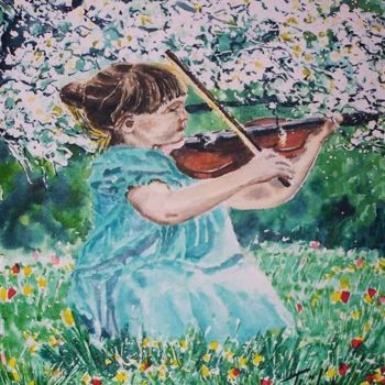 "İlkbahar melodi" başlıklı Tablo Julia Timur tarafından, Orijinal sanat, Petrol