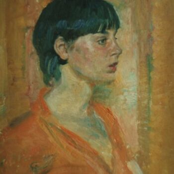 绘画 标题为“Женский портрет” 由Tin Gali, 原创艺术品, 油