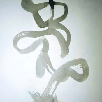 Malerei mit dem Titel "Sumi Ink Line - No…" von Tina Lane, Original-Kunstwerk