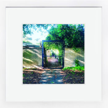 Photography titled "Gate" by Tina Lane, Original Artwork, Digital Photography Mounted on Cardboard