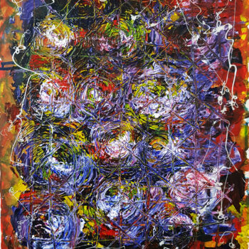 Картина под названием "Under the Influence" - Tina Lane, Подлинное произведение искусства, Масло Установлен на Деревянная ра…