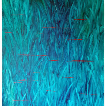 Картина под названием "Shallow Cuts" - Tina Lane, Подлинное произведение искусства, Масло Установлен на Деревянная рама для…