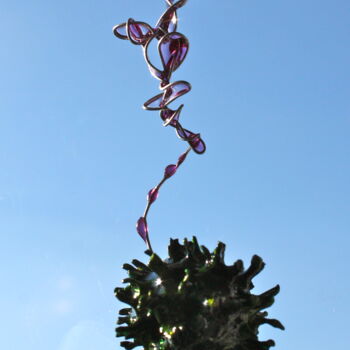 Sculpture titled "It's Royal Purpleyn…" by Tina Lane, Original Artwork, Mixed Media