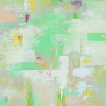 Pintura intitulada "Abstract Painting D…" por Tina Zhou, Obras de arte originais, Acrílico
