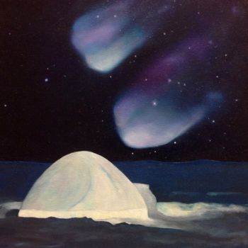 Peinture intitulée "Comète" par Shanna Kilaio - Onaicrom, Œuvre d'art originale