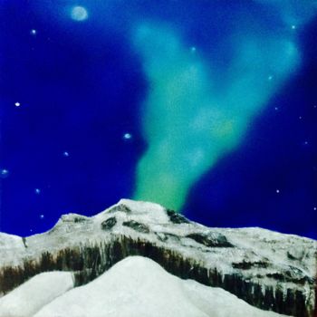 Peinture intitulée "Nuit d hivers" par Shanna Kilaio - Onaicrom, Œuvre d'art originale