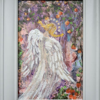 Pintura titulada "Angel's Wings" por Tina Shustova, Obra de arte original, Acrílico