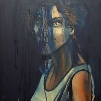 제목이 "zelfportret"인 미술작품 Tina Vanbiervliet (10A)로, 원작, 기름
