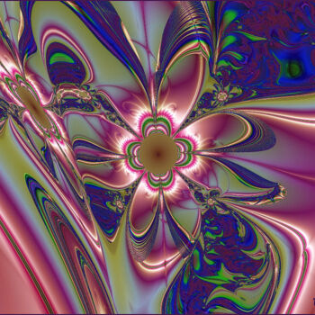 Arts numériques intitulée "Fleur de satin.jpg" par Tina Verpoorten, Œuvre d'art originale, Travail numérique 2D