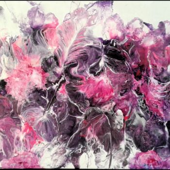 Painting titled "Violetas.jpg" by Tina Verpoorten, Original Artwork, Ink