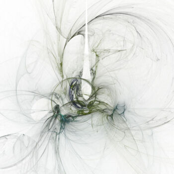 Arte digital titulada "Voile-bleu" por Tina Verpoorten, Obra de arte original, Trabajo Digital 2D