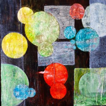 Painting titled "Globos.jpg" by Tina Verpoorten, Original Artwork, Acrylic