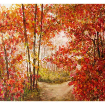 Pintura titulada "automne.jpg" por Tina Verpoorten, Obra de arte original