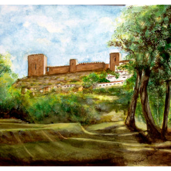 「alcala-de-guadaira.…」というタイトルの絵画 Tina Verpoortenによって, オリジナルのアートワーク, 水彩画