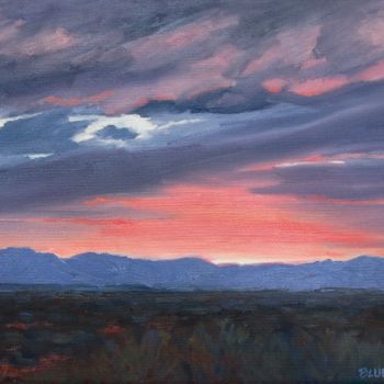 Painting titled "April Sunrise III,…" by Tina Bluefield, Original Artwork, Oil