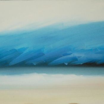 Painting titled "WAVE" by Tina Bluefield, Original Artwork