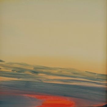 Peinture intitulée "SUNRISE WITH RED" par Tina Bluefield, Œuvre d'art originale, Huile
