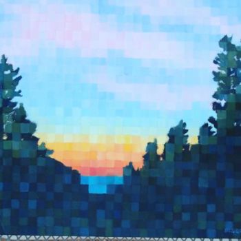 Painting titled "Coal Creek Sunrise" by Tina Bluefield, Original Artwork, Other