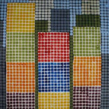 Pittura intitolato "pixel 1" da Tina Loiodice, Opera d'arte originale
