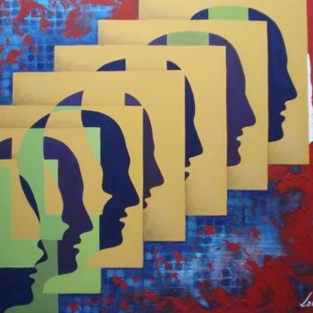 Painting titled "L'idea vive" by Tina Loiodice, Original Artwork