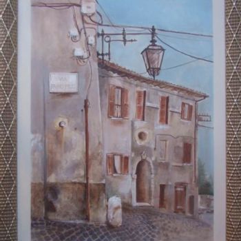 Pintura intitulada "Via Fabio Filzi" por Tina Loiodice, Obras de arte originais