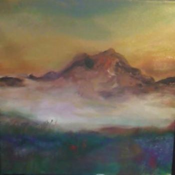Pintura intitulada "smokey_mountain.jpg" por Tina Hale, Obras de arte originais