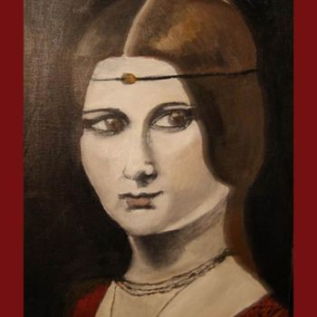 Pittura intitolato "Дева" da Tina Shmidt, Opera d'arte originale, Olio