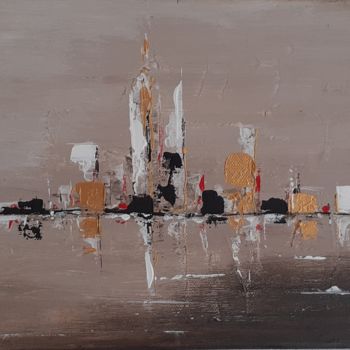 Malarstwo zatytułowany „City” autorstwa Christine Faoro, Oryginalna praca, Akryl