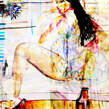 Painting titled "worthapapal" by Tinge, Original Artwork, 2D Digital Work