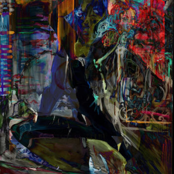 Malerei mit dem Titel "carnage" von Tinge, Original-Kunstwerk, Digitale Collage
