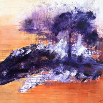 Pittura intitolato "Burning sand" da Tiny De Bruin, Opera d'arte originale, Acrilico