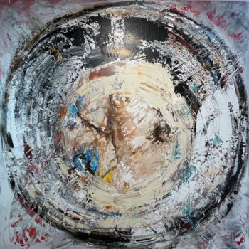 Картина под названием "Circle" - Tiny De Bruin, Подлинное произведение искусства, Акрил Установлен на Деревянная рама для но…