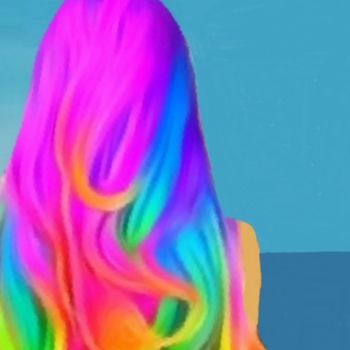 Digitale Kunst mit dem Titel "Rainbow.jpg" von Yk Tiong, Original-Kunstwerk, Andere