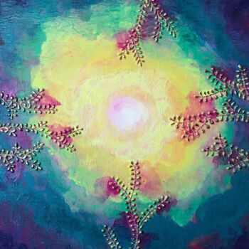 Pintura titulada "Conscience Cosmique…" por Tiphanie Canada, Obra de arte original, Acrílico