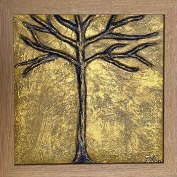 Painting titled "Valorous tree" by Tiphanie Canada, Original Artwork, Acrylic