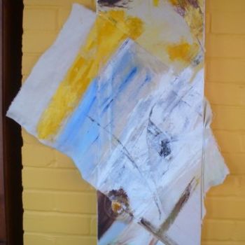 Painting titled "Composition vertica…" by Thierry Noiret, Original Artwork, Oil