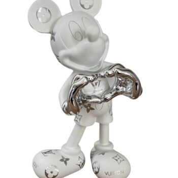 Sculpture titled "Luxurious Mickey" by Tisel’Art, Original Artwork, Plastic