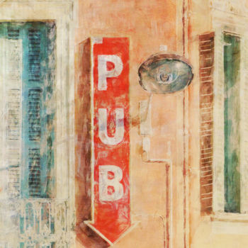 Digitale Kunst getiteld "Nice Pub" door Joost Hogervorst, Origineel Kunstwerk, Foto Montage