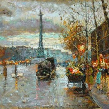 Картина под названием "Paris" - Tishin.In.Gallerix.Ру, Подлинное произведение искусства