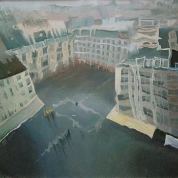 Painting titled "Paris" by Tishin In Gallerix Ru, Original Artwork, Oil