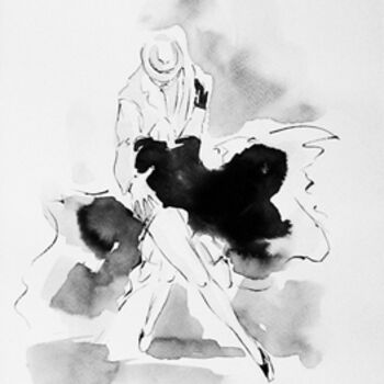Zeichnungen mit dem Titel "Tango argentino" von Aleks Tishyn, Original-Kunstwerk