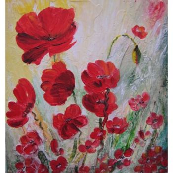 Painting titled "ARRIVEE DU PRINTEMPS" by Joelle Fagot, Original Artwork