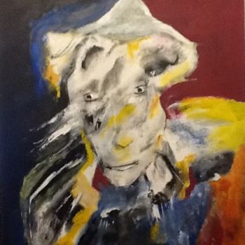 Pittura intitolato "bille de clown no 2" da Martine Villani, Opera d'arte originale, Acrilico