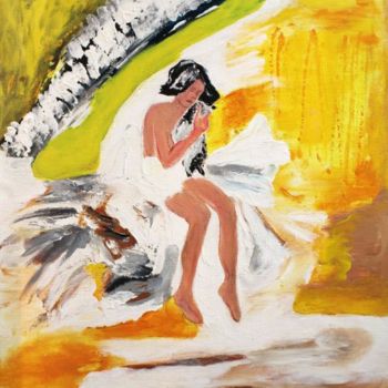 Pittura intitolato "L' adolescente" da Martine Villani, Opera d'arte originale