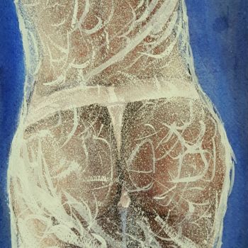 Painting titled "Nudo 29" by Tito Fornasiero, Original Artwork, Watercolor