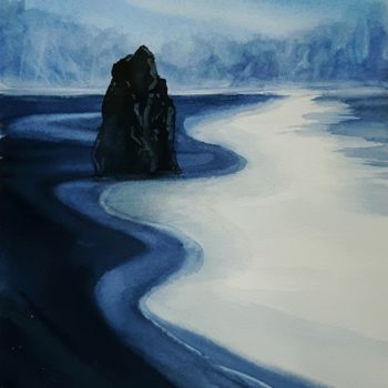 Peinture intitulée "Nord" par Tito Fornasiero, Œuvre d'art originale, Aquarelle