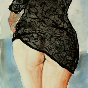 Pintura intitulada "Malizia #3" por Tito Fornasiero, Obras de arte originais, Aquarela